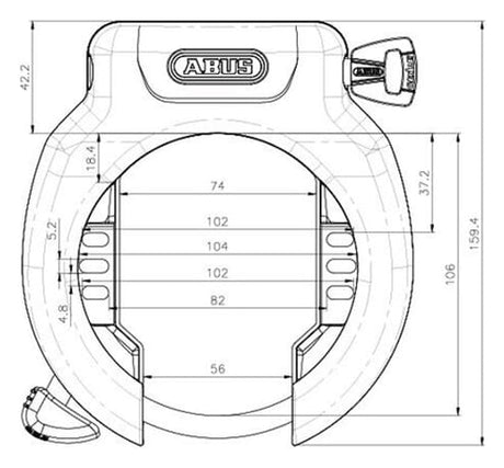 Abus pro Ampara 4750SL Art2 schwaarz