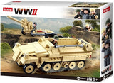 Sluban army wwii halftrack met kanon (m38-b0695)