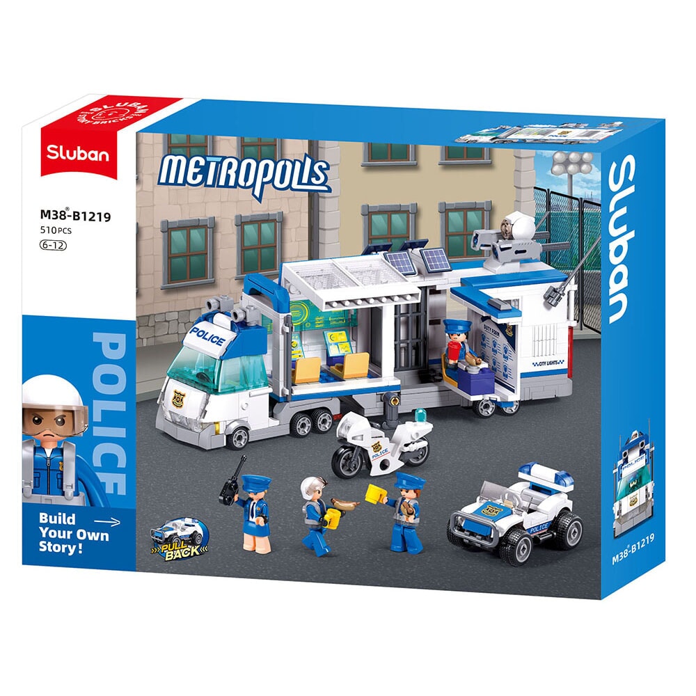 Sluban metropolis police-invasion the command vehicle (m38-b1219)