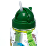 Ecozen kinder waterfles 450ml flip straw dinosauria jr
