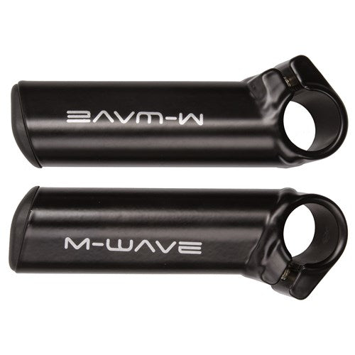 Set bar-ends kort dik zwart