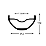 Stans stan's flow s2 front wheel - 29'' - 15x110 ta - 6-bolt - gray