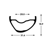 Stans stan's arch mk4 rim - 29'' - 32h - black gray