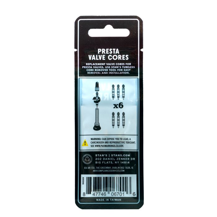 Stans stan's tubless universal valve cores (6pcs)