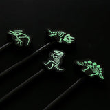 Dinosaurus glow-in-the-dark skelet - gum potlood