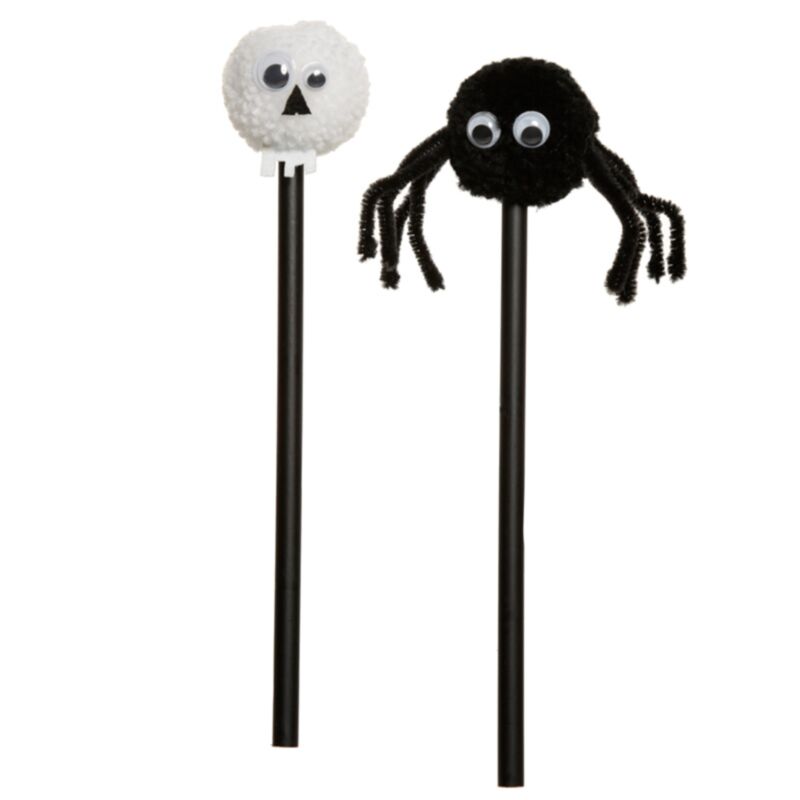 Schedel spin - pom pom potlood