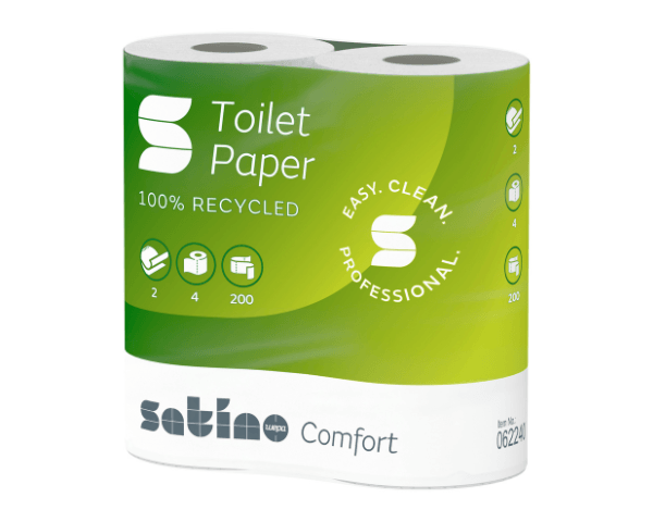 Satino toiletpapier 2-laags tissue los (4x 200 vel)