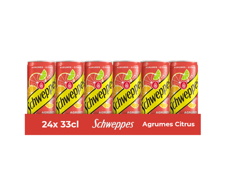 Schweppes agrumes blik 33cl (4x 6-pack)