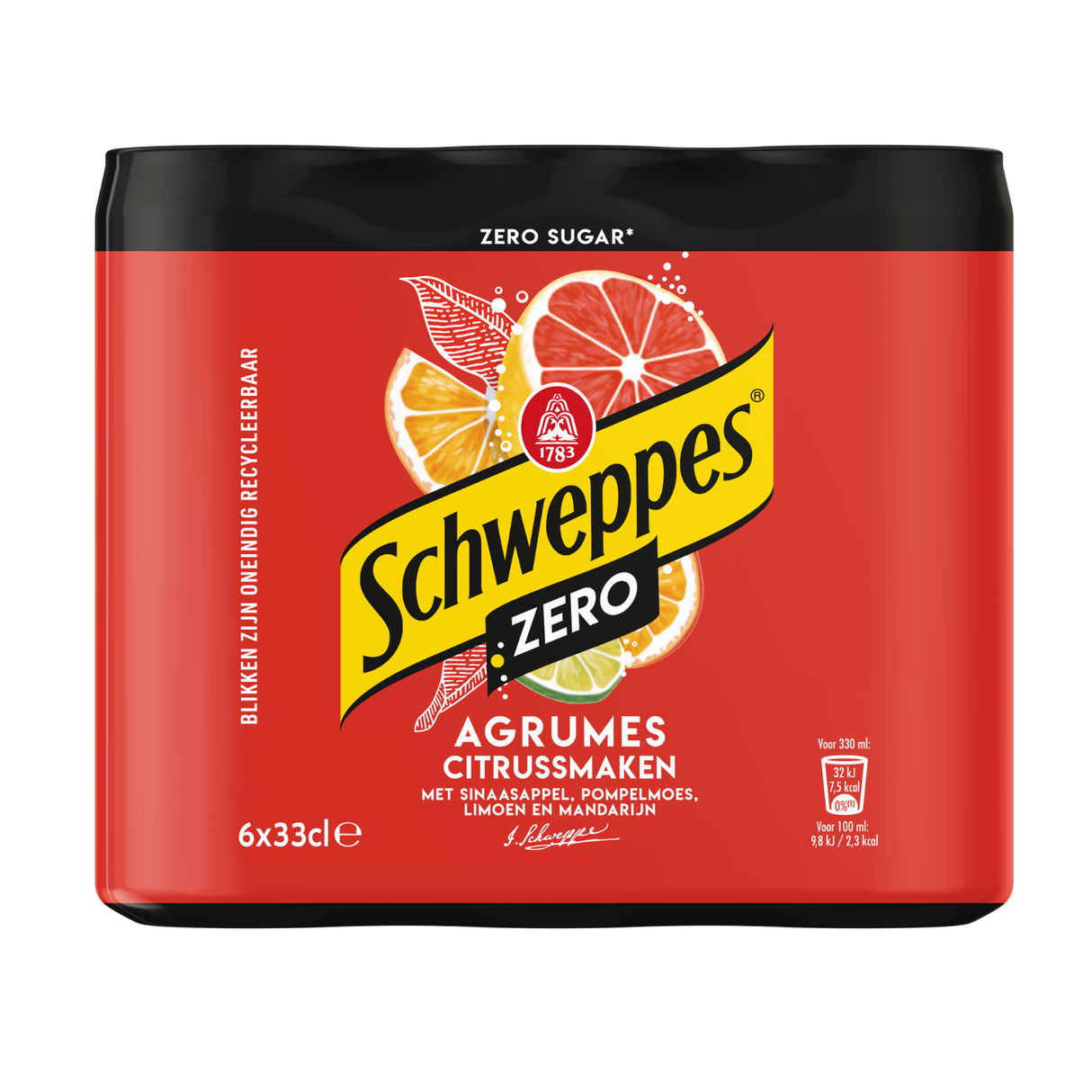 Schweppes agrumes zero blik (24x 33 cl)