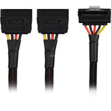 Sharkoon Sata YStroomadapter 90 graden, 0,20m