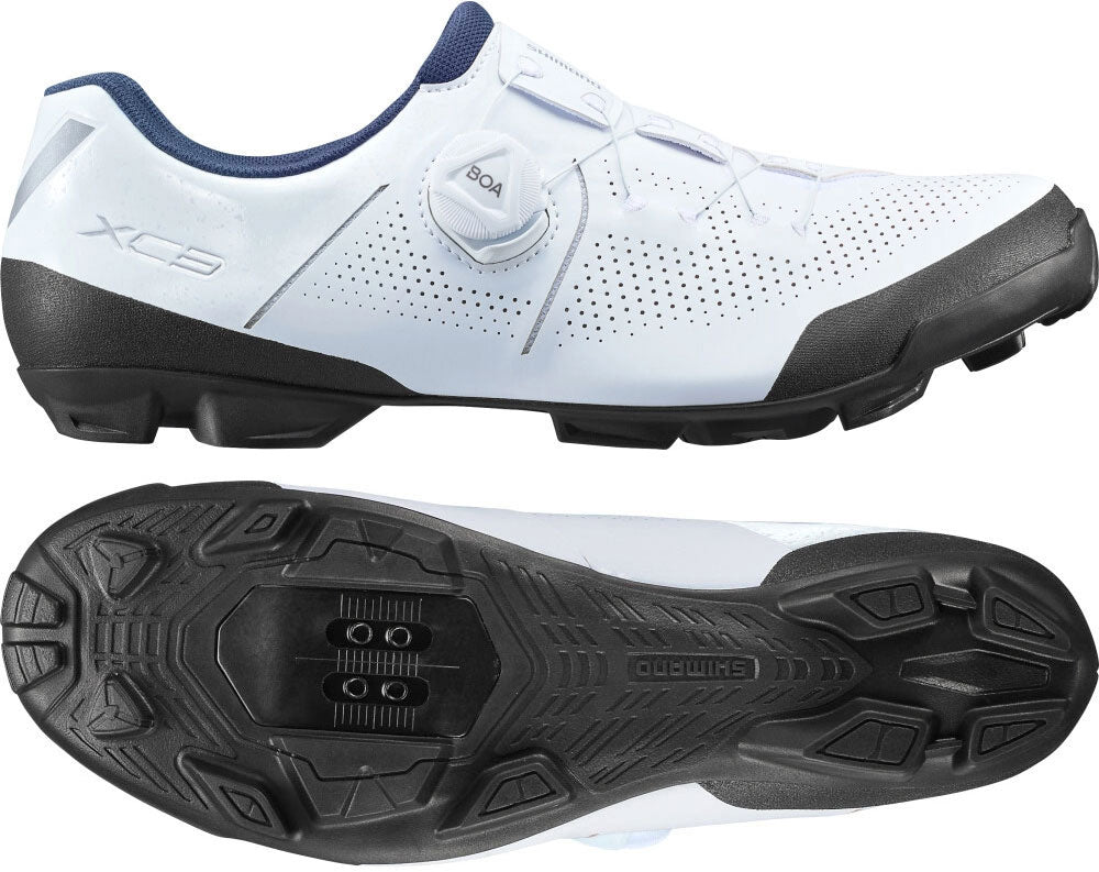 Shimano sh-xc302 white - mtb shoes wide | 45