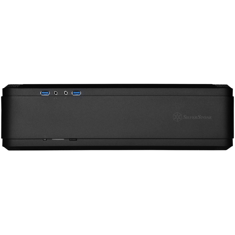 Silverstone sst-ftz01b-e desktop behuizing (zwart | 2x usb-a)