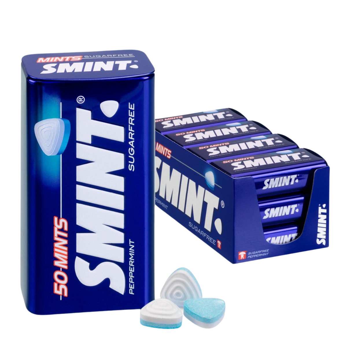 Smint xl tin peppermint (12x 50 stuks)