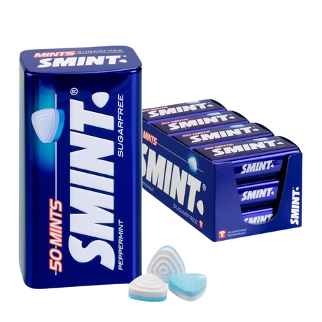 Smint xl tin peppermint (12x 50 stuks)