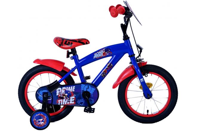 Sonic Prime Prime Kinderfiets Jongens 14 inch Blauw Rood