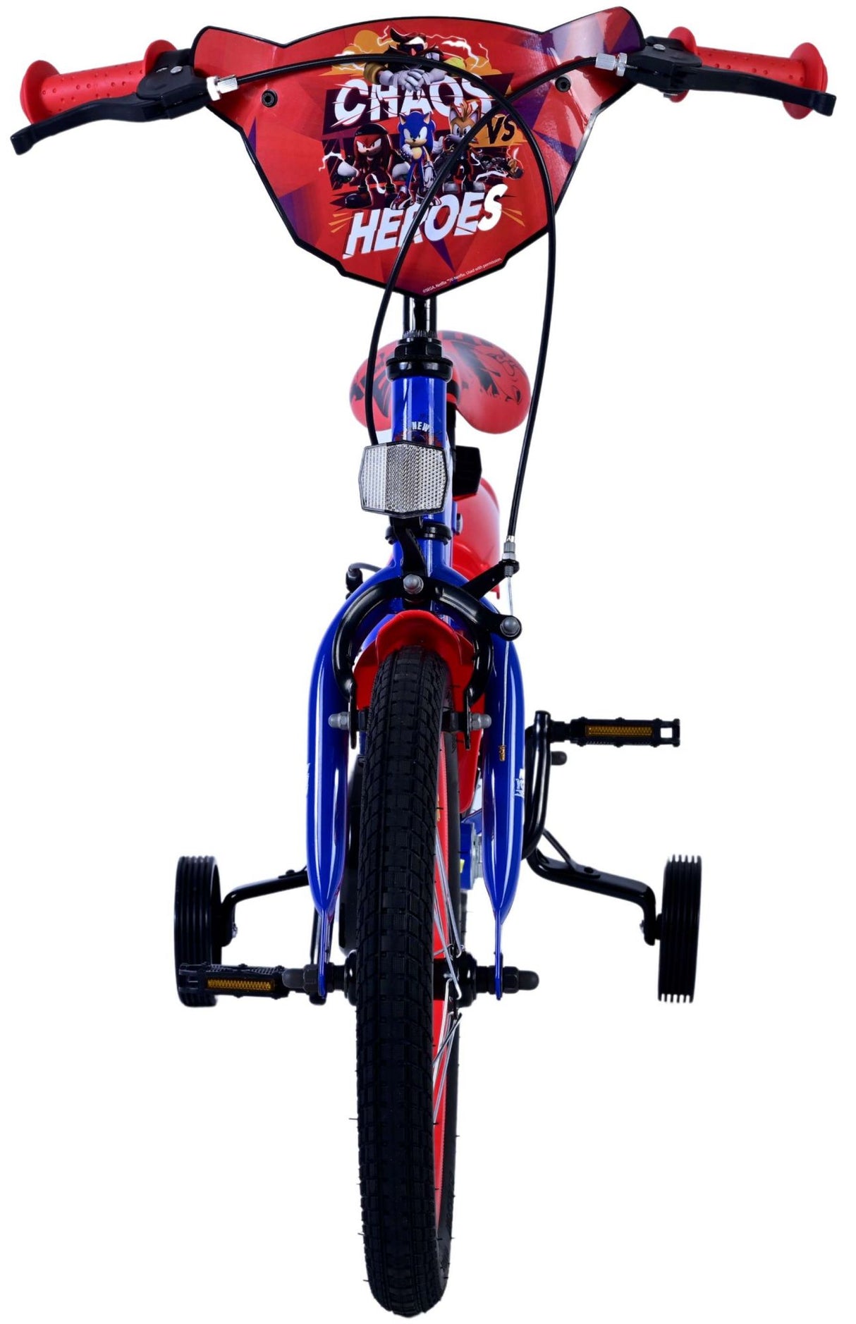 Sonic Prime Prime Kinderfiets Jongens 16 inch Blauw Rood Twee handremmen