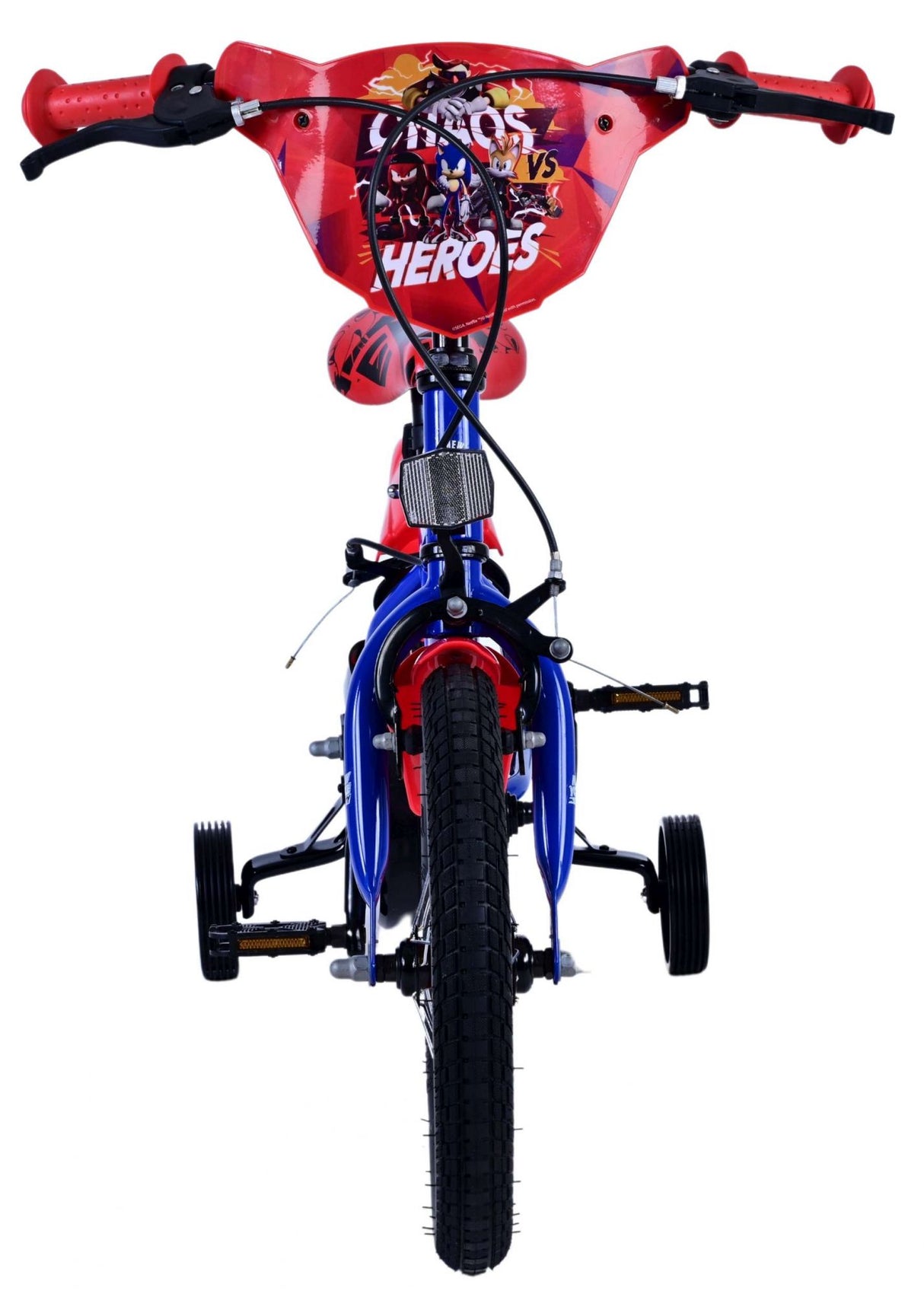 Sonic Prime Prime Kinderfiets Jongens 14 inch Blauw Rood Twee handremmen