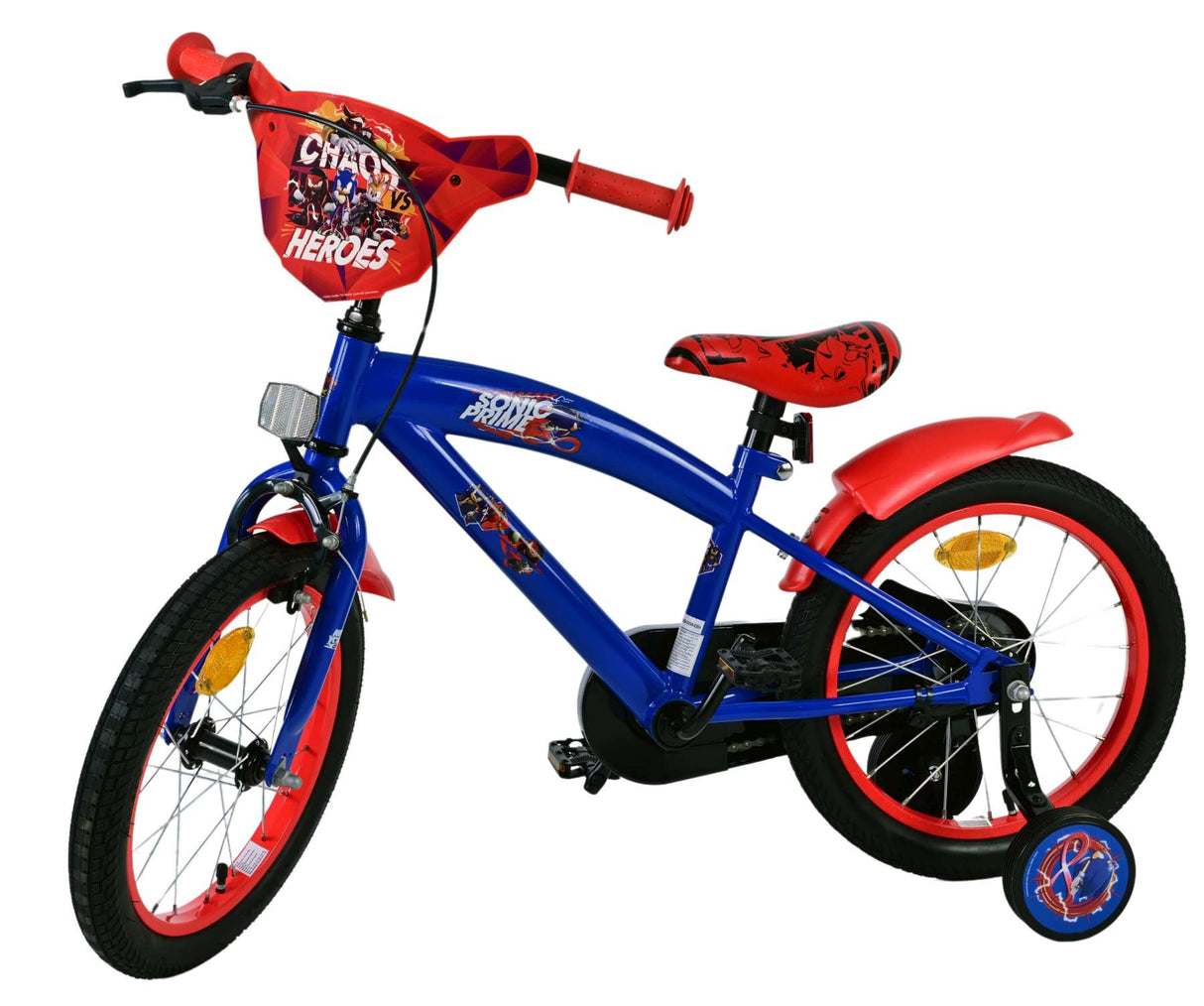 Sonic Prime Prime Kinderfiets Jongens 16 inch Blauw Rood