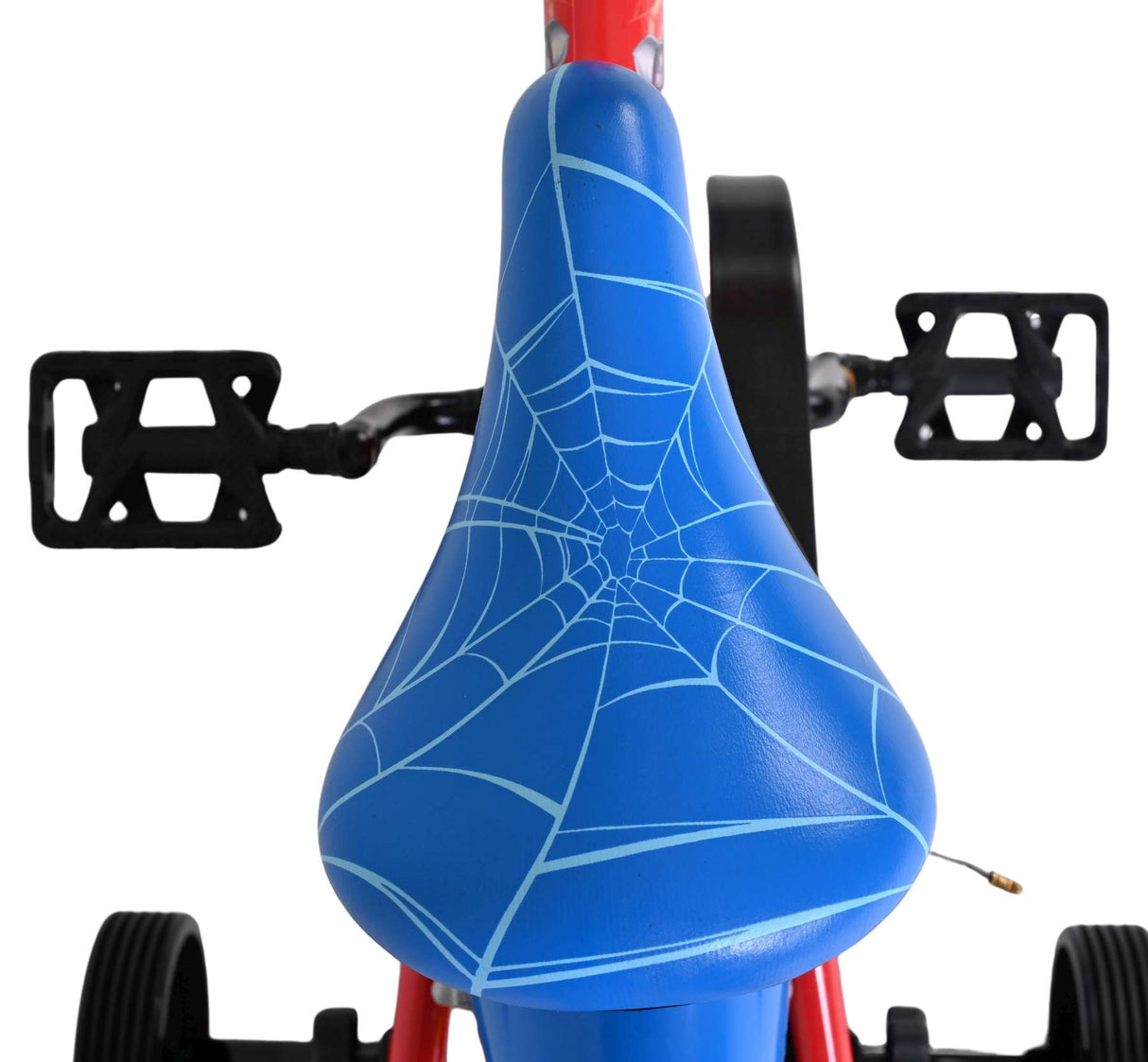 Spiderman spider-man kinderfiets - jongens - 14 inch - blauw rood - twee handremmen