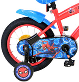 Spiderman marvel spider-man kinderfiets - jongens - 14 inch - rood blauw