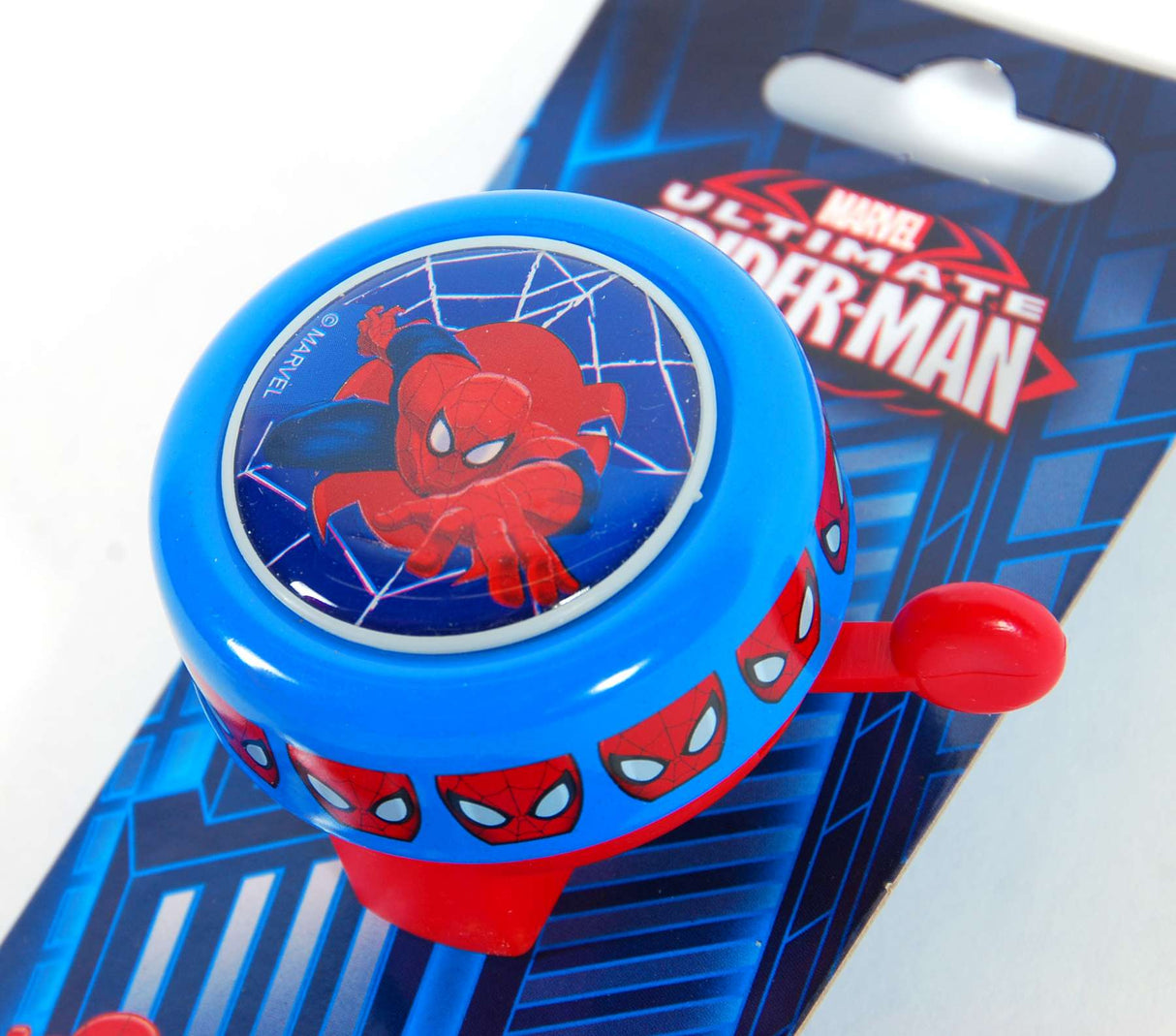 Marvel Fietsbel Spider-Man blauw rood 54 mm