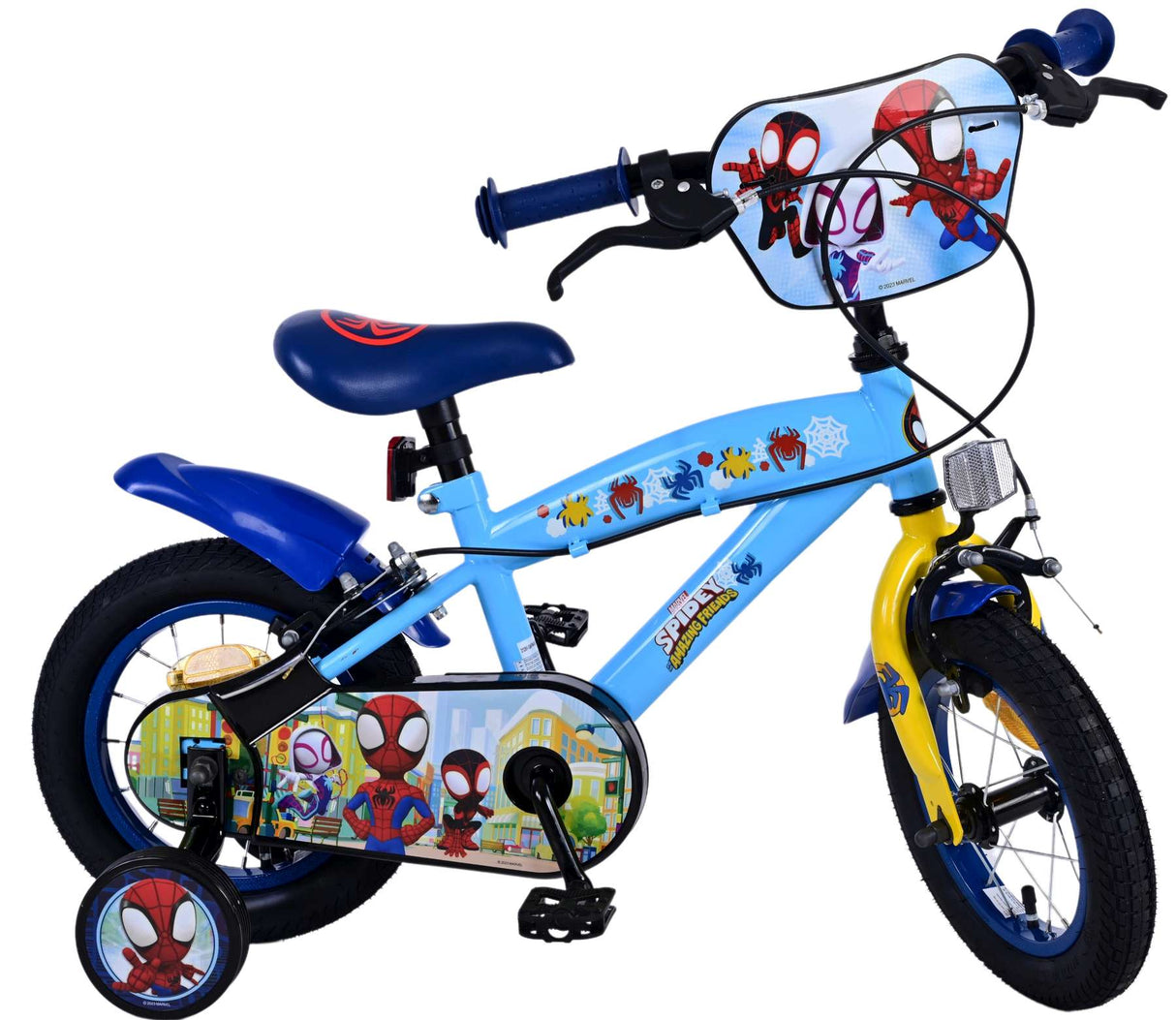 Spidey and his amazing friends Spidey Kinderfiets Jongens 12 inch Blauw Twee handremmen