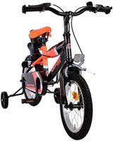 Volare Sportivo Kinderfiets Jongens 14 inch Neon Oranje Zwart Twee Handremmen