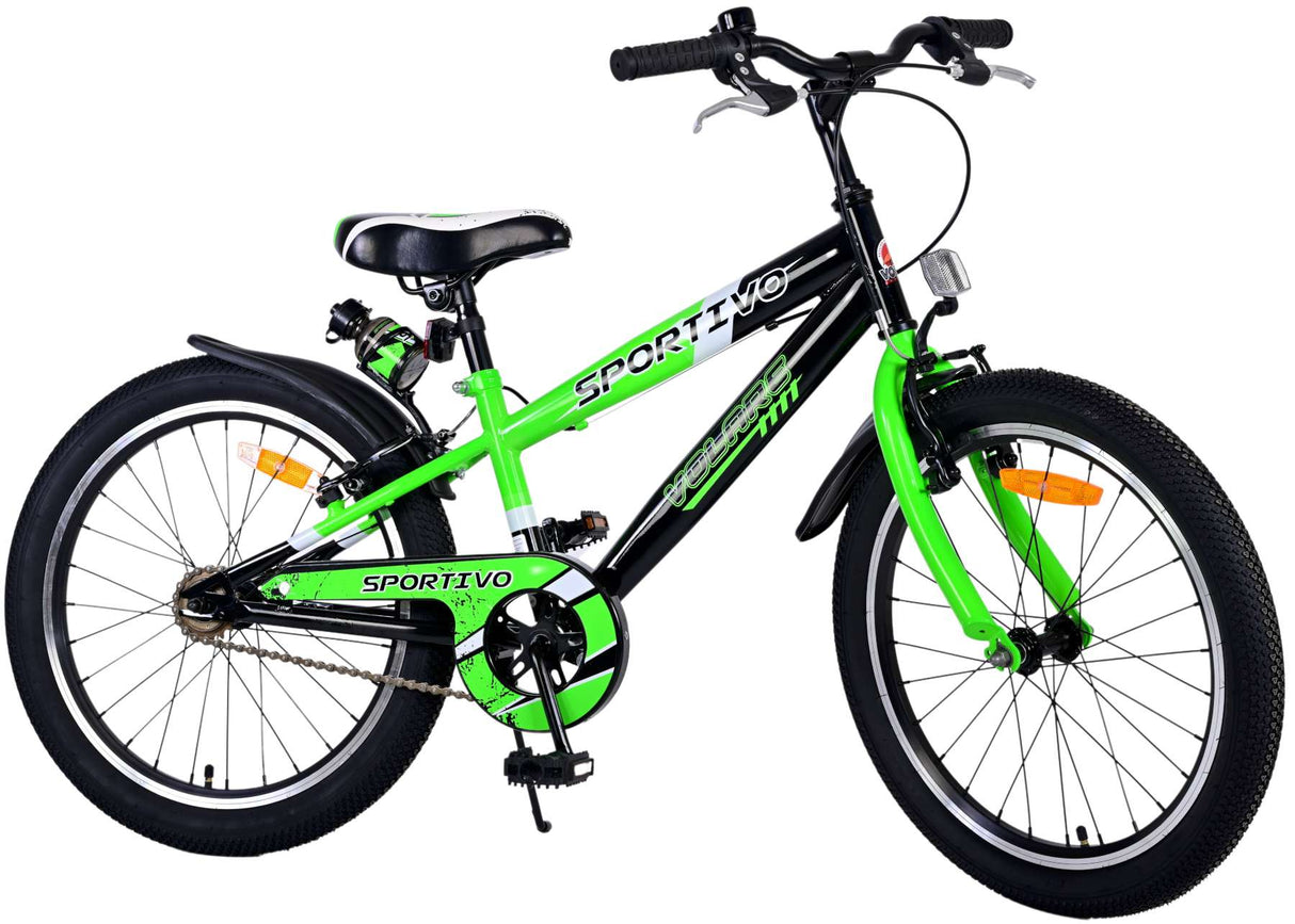 Volare Sportivo Kinderfiets - Jongens - 20 inch - Groen - Twee handremmen