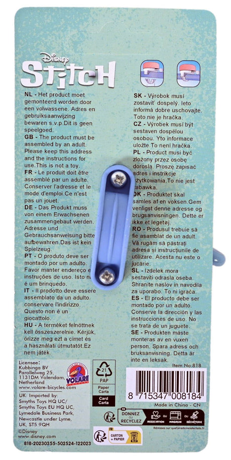 Volare stitch fietsbel