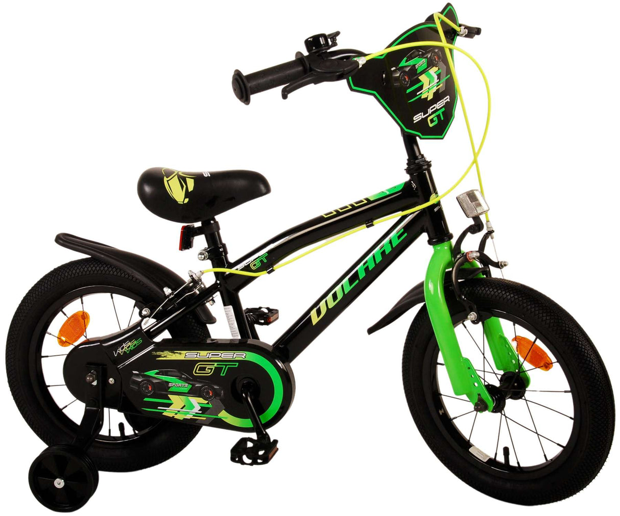 Volare Super GT Kinderfiets Jongens 14 inch Groen Twee handremmen