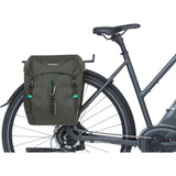 Basildiscovery365D dubbele fietstas zwart melee