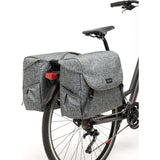 Mondi Joy Dubbele Fietstas - Racktime Snap-it - Waterafstotend Polyester - 38L - Ivy Walnut