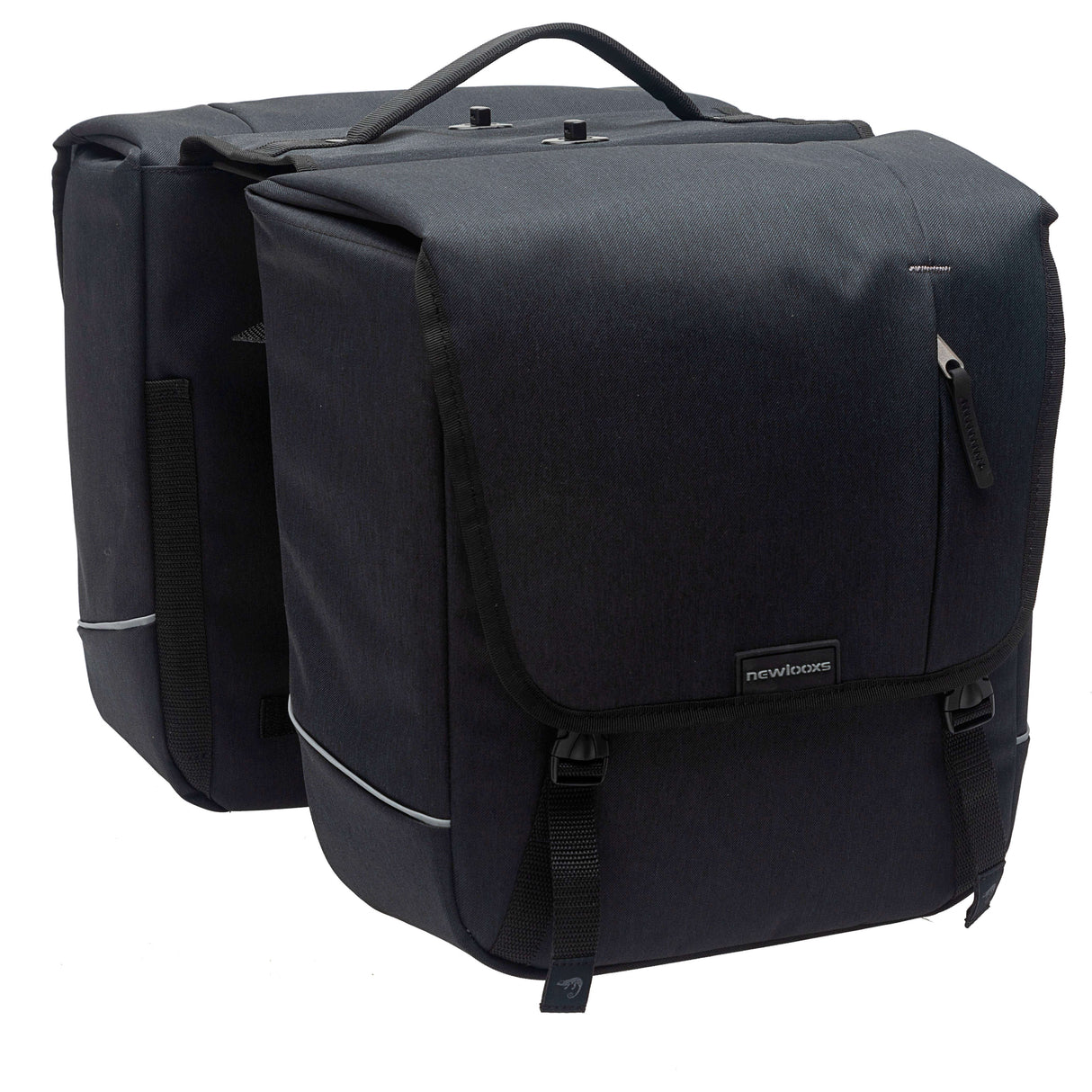 New Looxs Nova Double Detachable - Dubbele Fietstas Zwart 35x35x15cm