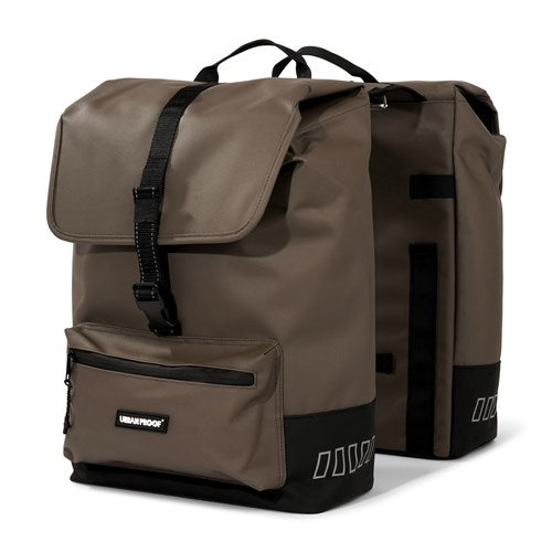 UrbanProof Urbanproof cargo dubbele fietstas 38 liter bruin