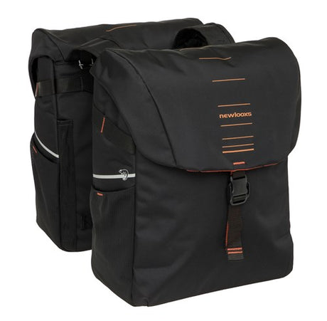 Newlooxs tas new looxs vigo dubbel | zwart oranje | 40l