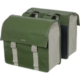 Basil Urban Load dubbele fietstas - waterdicht tarpaulin polyester - groen zand - 48-53L