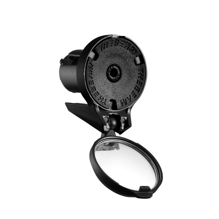 The beam drop bar rearview mirror corky - black