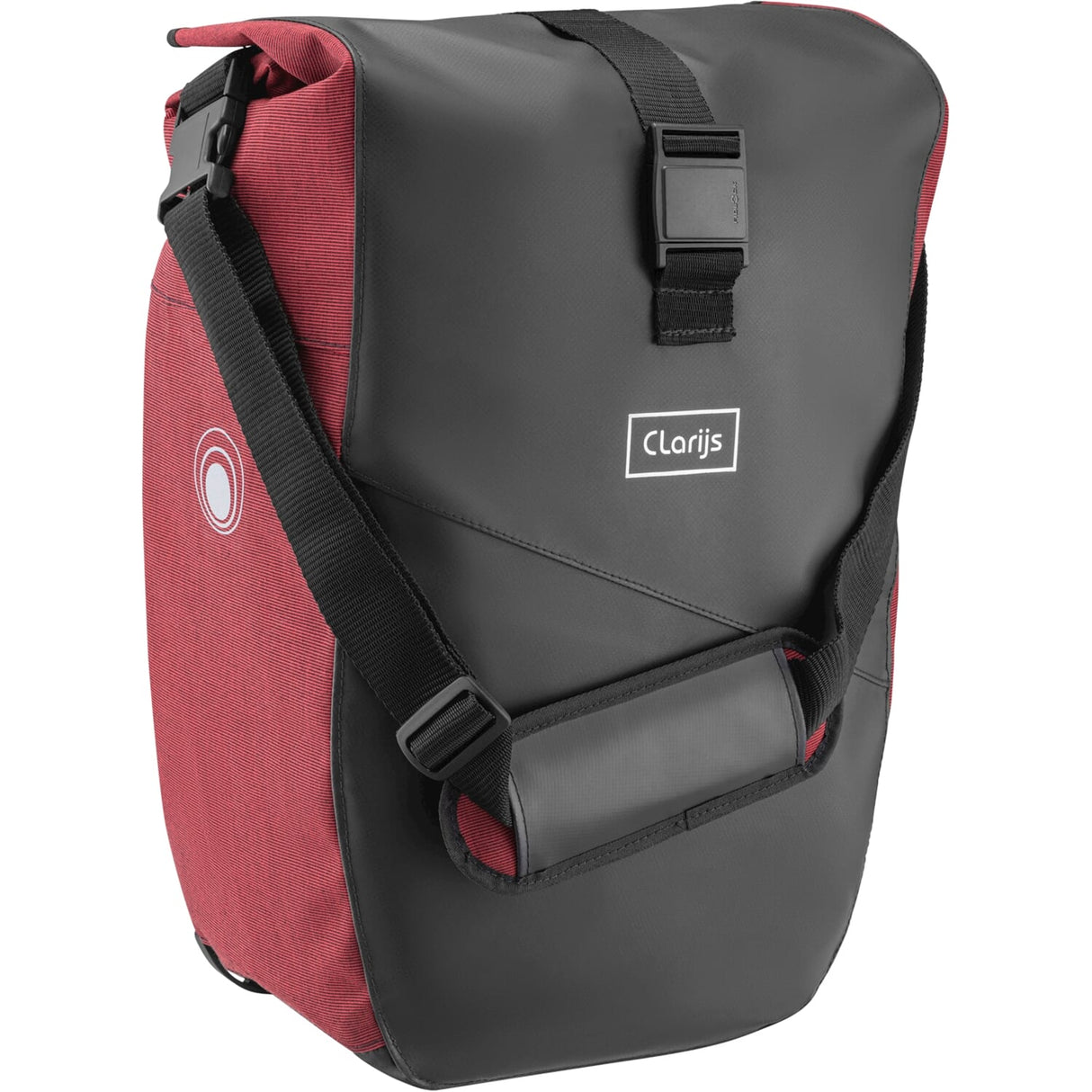 Clarijs fietstas solobag 24l zwart-rood