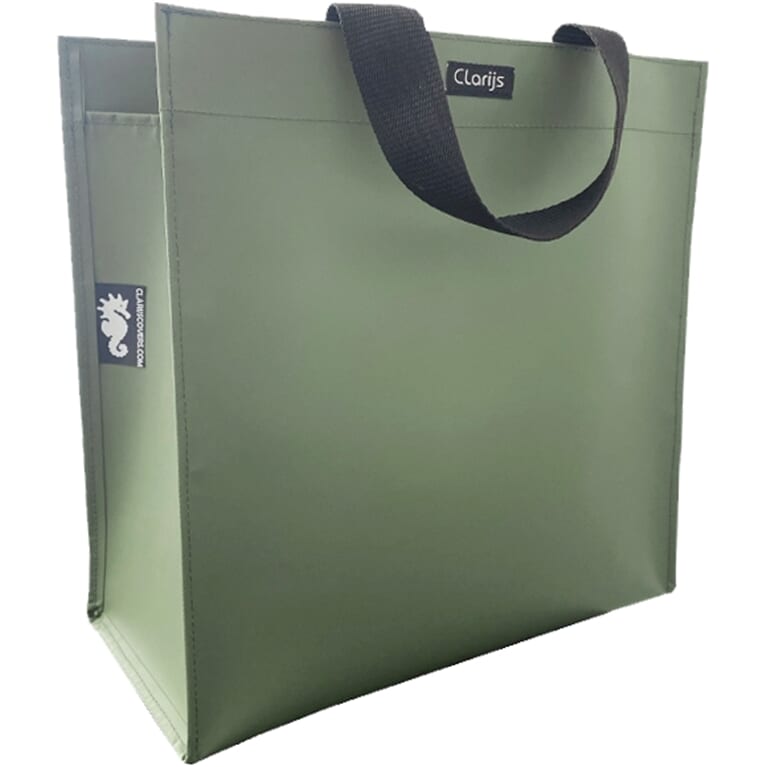 Clarijs shoppertas pvc 23l matt olijf