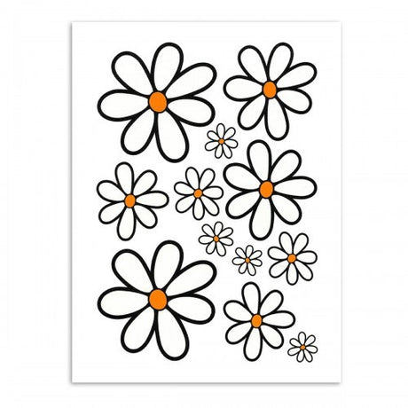 Transfer-set magrieten wit rood 94x24cm