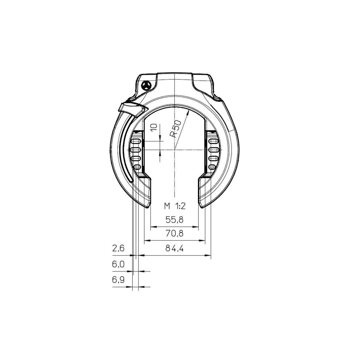 Trelock RS 453 Balloon NAZ - Zwart