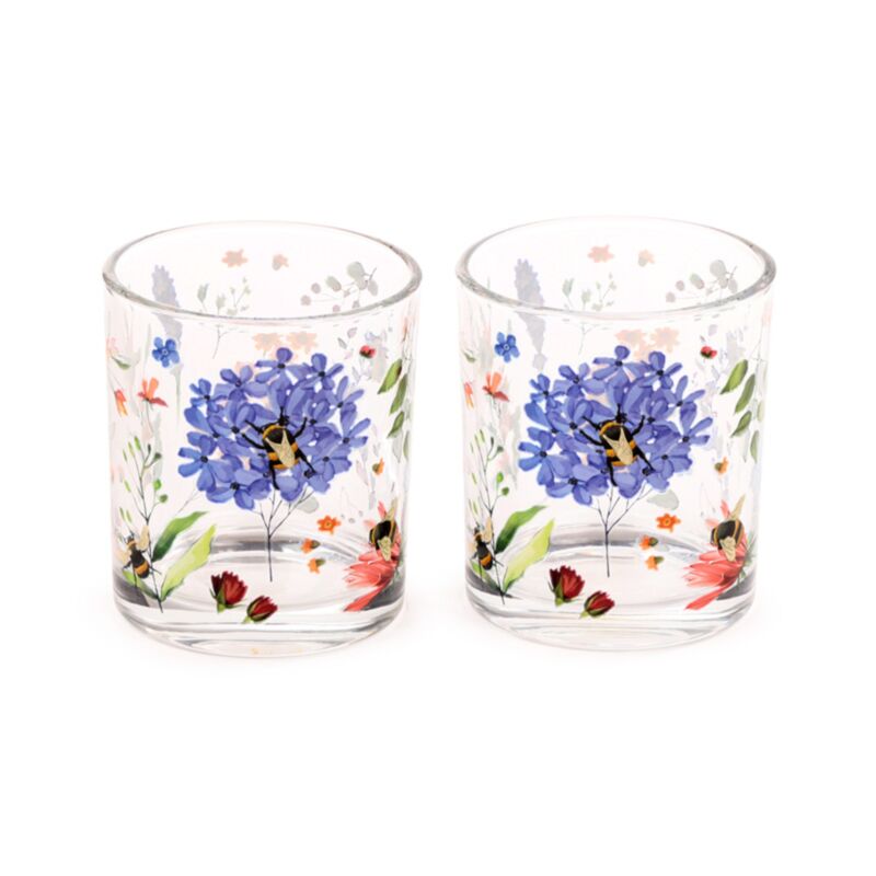 Nectar meadows set 2 glazen drinkglazen 250ml