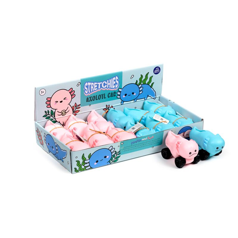 Axolotl auto stretch knijpspeelgoed