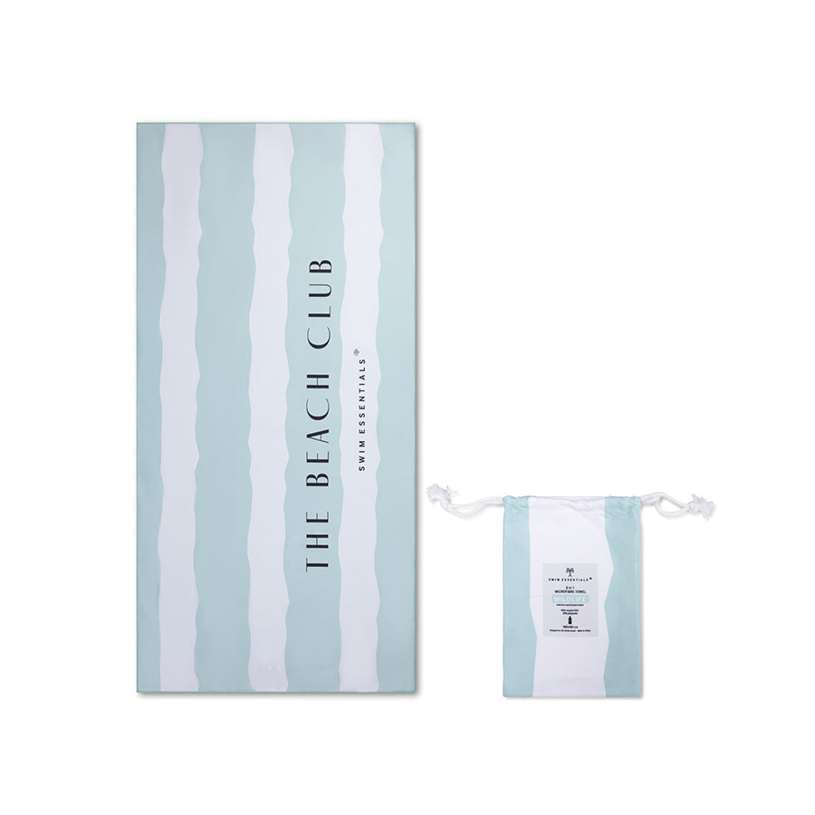 The beach club | groene microvezel handdoek 180 x 90 cm