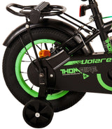 Volare Thombike Kinderfiets Jongens 12 inch Zwart Groen Twee Handremmen