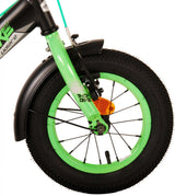 Volare Thombike Kinderfiets Jongens 12 inch Zwart Groen Twee Handremmen
