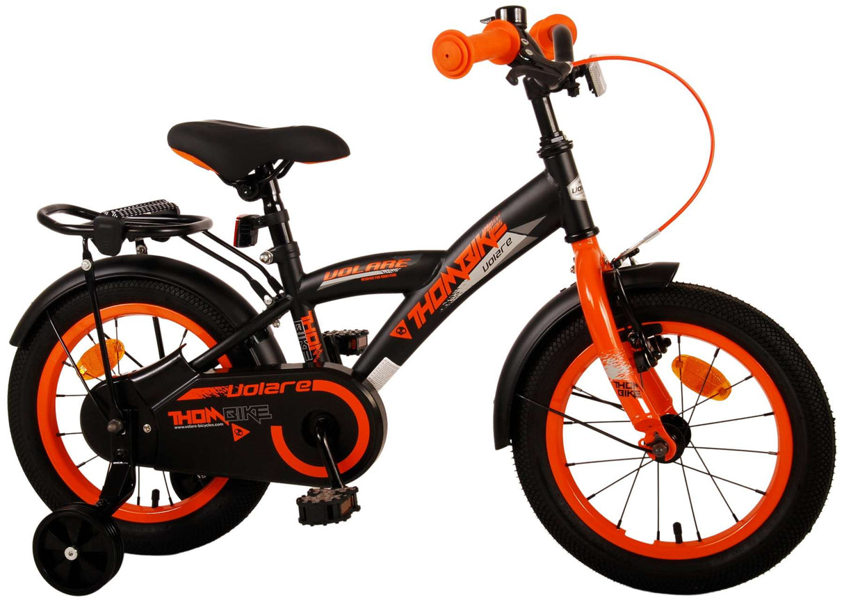 Volare Thombike Kinderfiets Jongens 14 inch Zwart Oranje