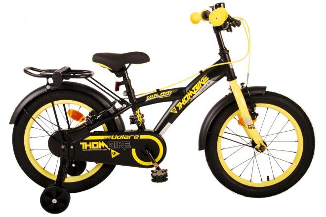 Volare Thombike Kinderfiets Jongens 16 inch Zwart Geel Twee Handremmen