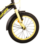 Volare Thombike Kinderfiets Jongens 16 inch Zwart Geel Twee Handremmen