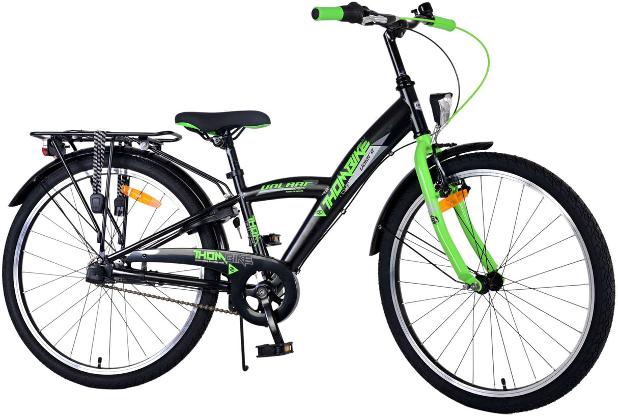 Volare Thombike Kinderfiets Jongens 24 inch Groen Zwart 3 versnellingen